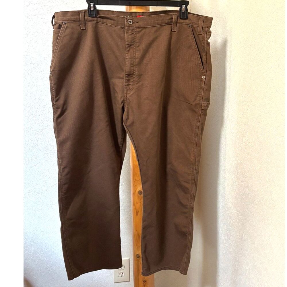 Dickies FLEX Carpenter Work Pants Brown Relaxed Fit Men's 44x30 Utility